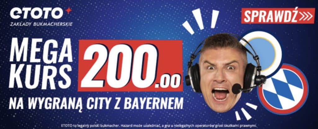 Etoto: Kurs 200.0 na City z Bayernem