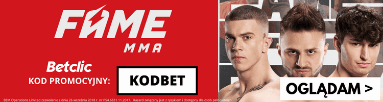 FAME MMA 18 transmisja w Betclic TV