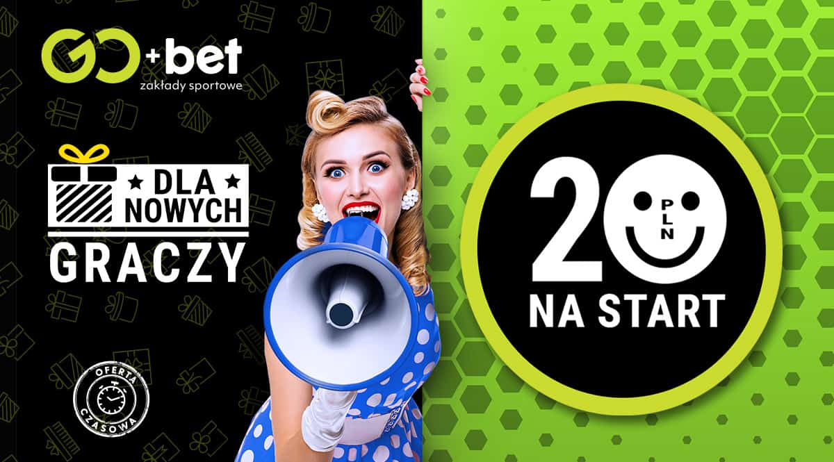 Tylko do końca maja - darmowe 20 PLN bez depozytu w GoBet!
