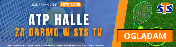 Transmisje ATP Halle za darmo w STS TV