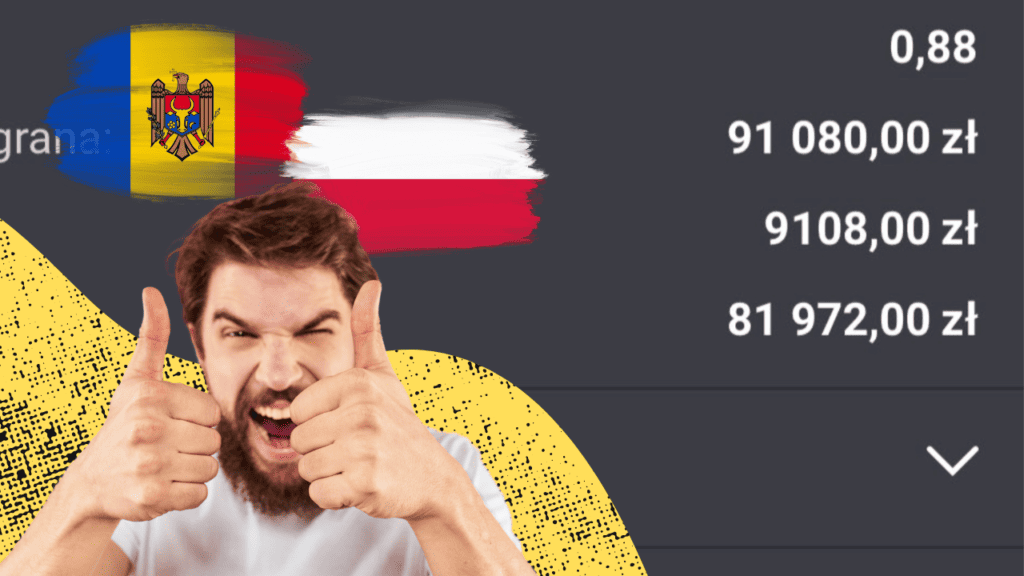 Polska przegrała z Mołdawią, a on wygrał u bukmachera 91 080 PLN!