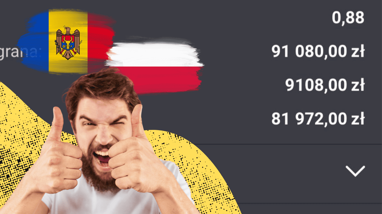 Polska przegrała z Mołdawią, a on wygrał u bukmachera 91 080 PLN!