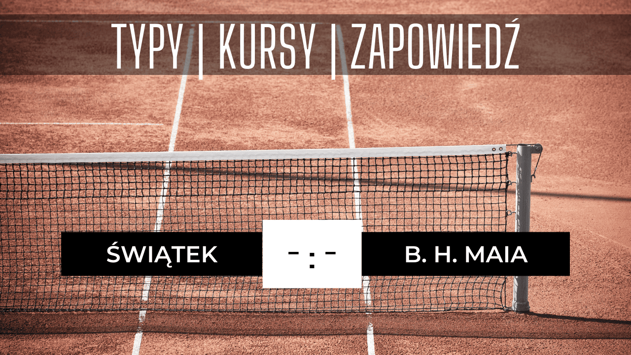 Iga Świątek - Beatriz H. Maia: Typy, Kursy, Zapowiedź, Transmisja (08.06.2023)