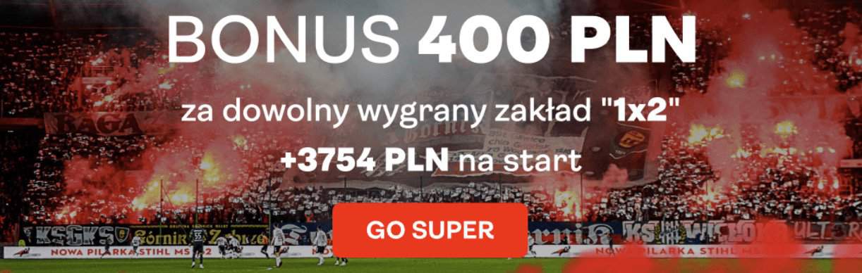 400 PLN na dowolny mecz Ekstraklasy - tylko w Superbet!