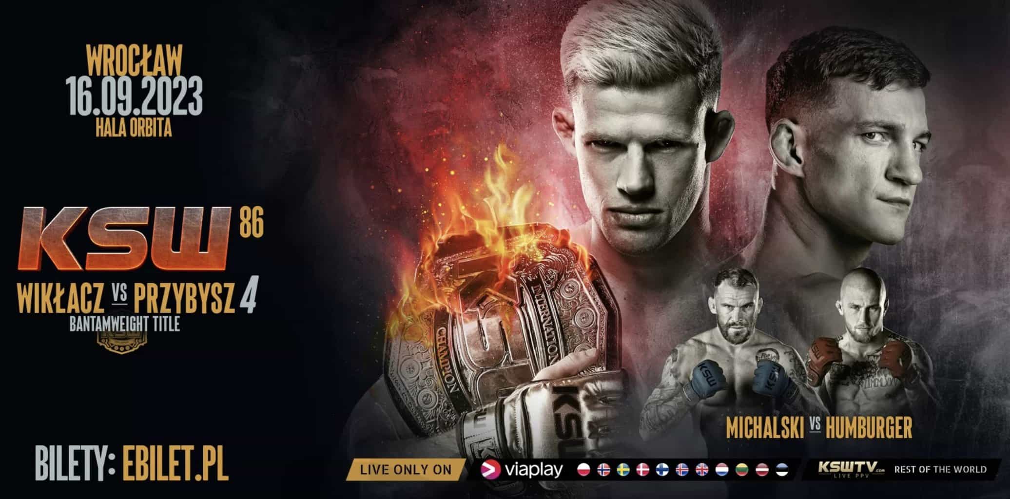 KSW 86 za darmo. Gdzie oglądać? Transmisja 16.09.2023