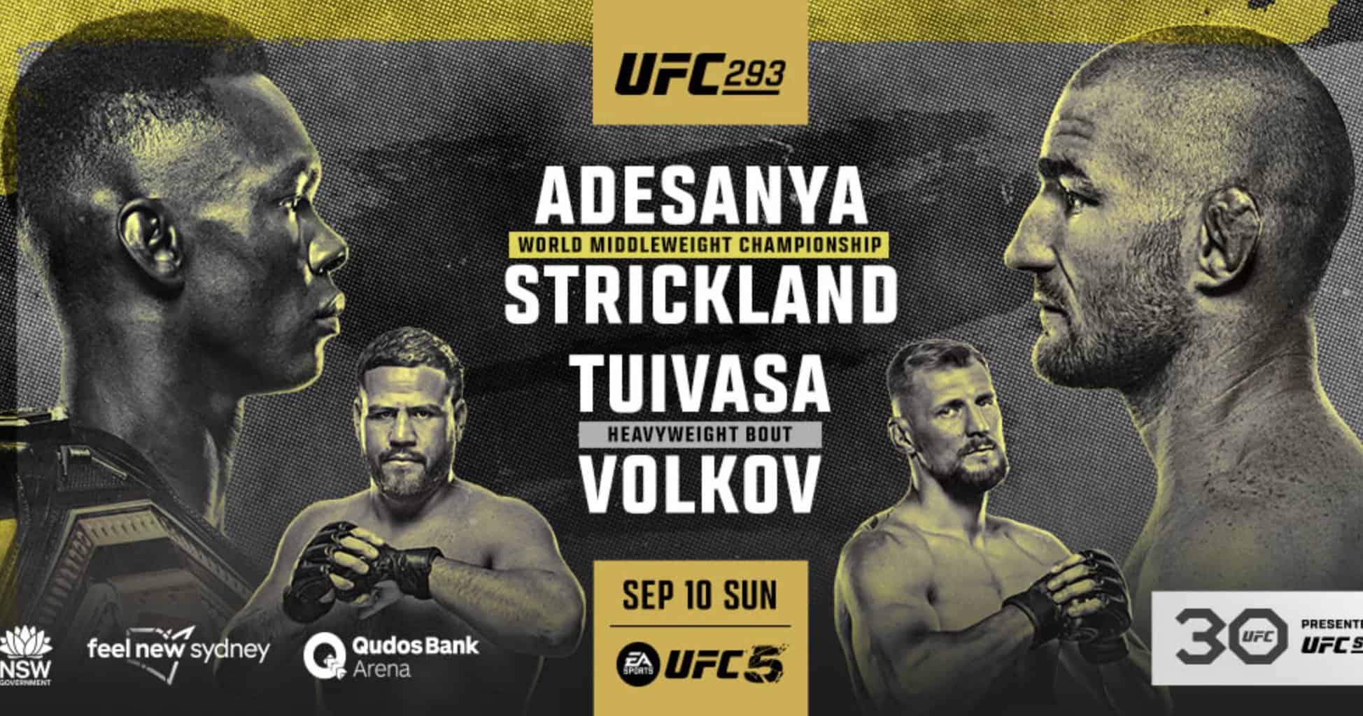 UFC 293: Typy, Kursy, Zapowiedź gali 10.09.2023.