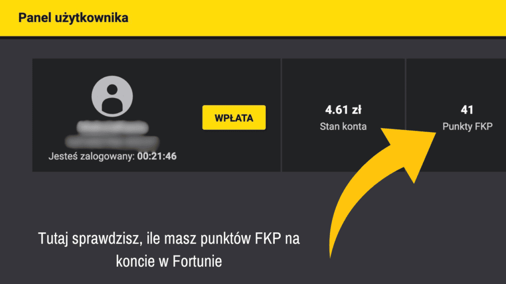 Jak sprawdzić dostępne punkty FKP w Fortunie?