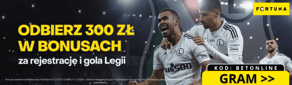 300 PLN za bramkę Legii w meczu z Molde!