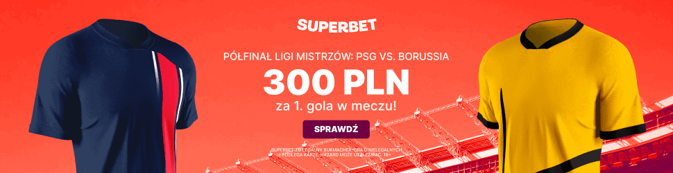 300 PLN bonusu na rewanżowy mecz PSG - Borussia