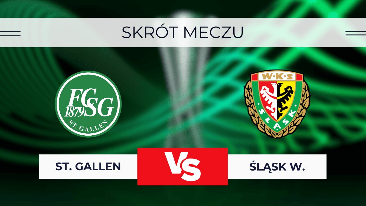 St. Gallen - Śląsk Wrocław skrót meczu, wynik, kto wygrał? 07.08.2024