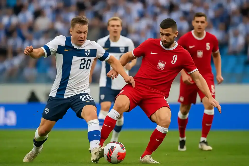 Skrót meczu Finlandia - Polska 2:1. Bramki wideo 10.06.25