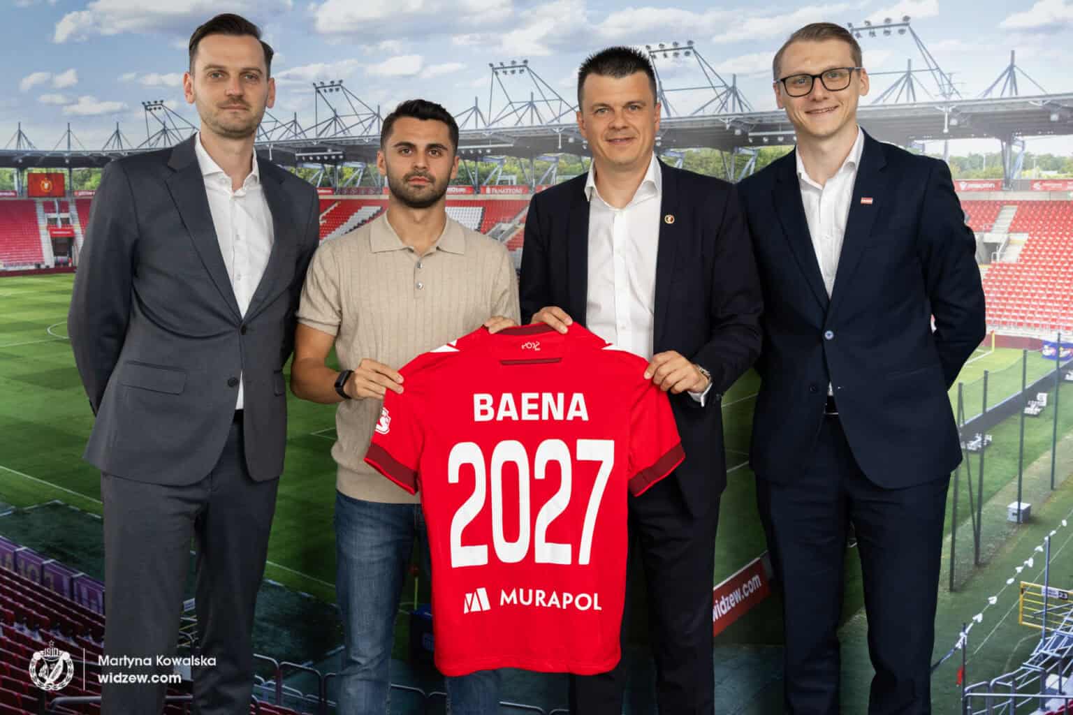 Angel Baena nowym piłkarzem Widzewa Łódź (fot. Martyna Kowalska/Widzew.com)