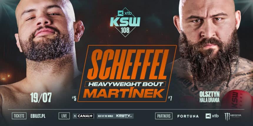 Starcie gigantów w Olsztynie: Scheffel kontra Martinek na gali XTB KSW 108