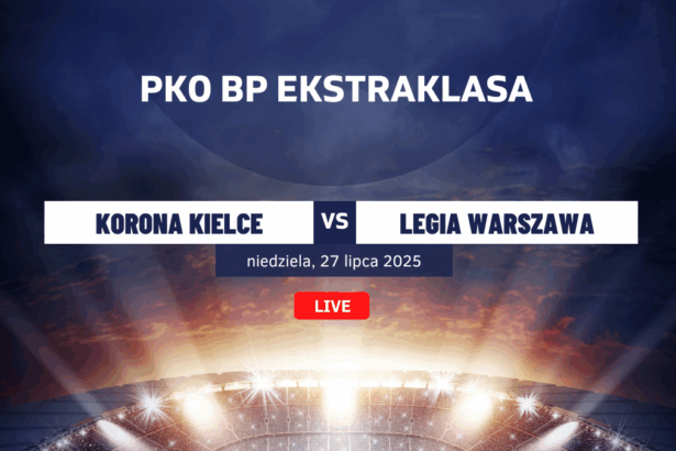 Korona Kielce - Legia Warszawa: Typy, kursy, statystyki (27.07.2025)