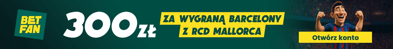 300 PLN za wygraną Barcelony w 1. kolejce La Liga!