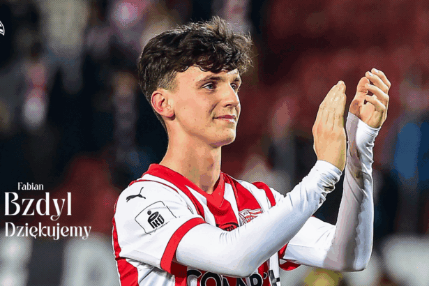 Wychowanek Cracovii - Fabian Bzdyl postanowił przenieść się w ramach transferu definitywnego do słowackiego klubu - MŠK Žilina. Foto: cracovia.pl.