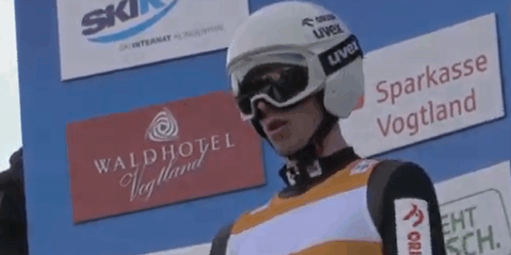 18-letni polski skoczek narciarski - Kacper Tomasiak został zwycięzcą Letniego COC w 2025 roku. Foto: FIS Ski Jumping/YouTube (screen).