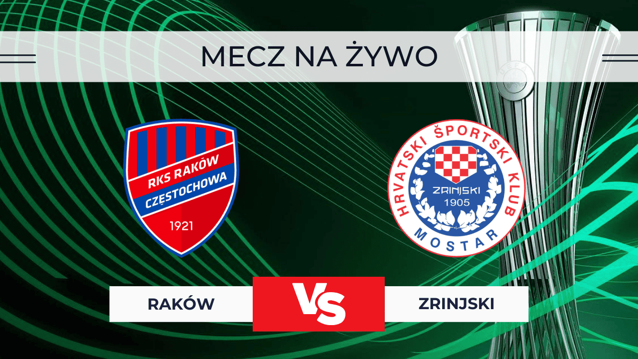 Raków Częstochowa - Zrinjski Mostar za darmo: Gdzie oglądać na żywo? Transmisja 11.12.2025