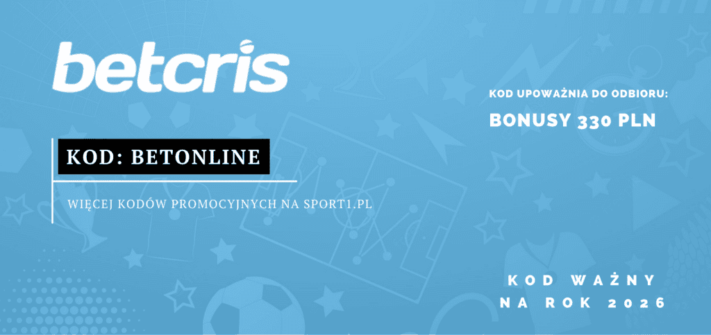 Betcris kod promocyjny 2026: BETONLINE. Bonus bez ryzyka!